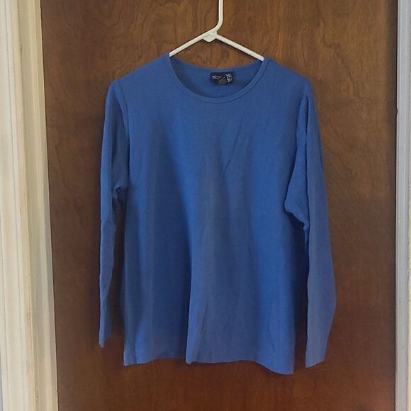 Venezia Jeans Clothing Co Ladies/Women's Size 14/16 Blue Long Sleeved Tee Shirt - Picture 1 of 3